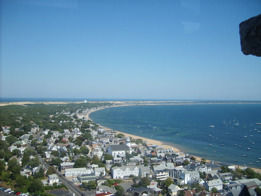 Provincetown, MA: Photo of Provincetown & the Outer Cape from atop the Pilgrim's Monument