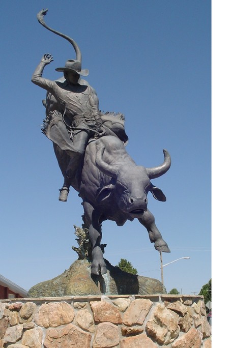 Cheyenne, WY: Sculpture adjacent to Frontier Days Musuem