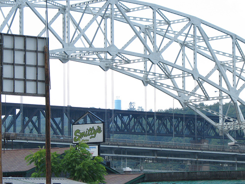 Speers, PA: View of the bridge in Speers, Pennsylvania