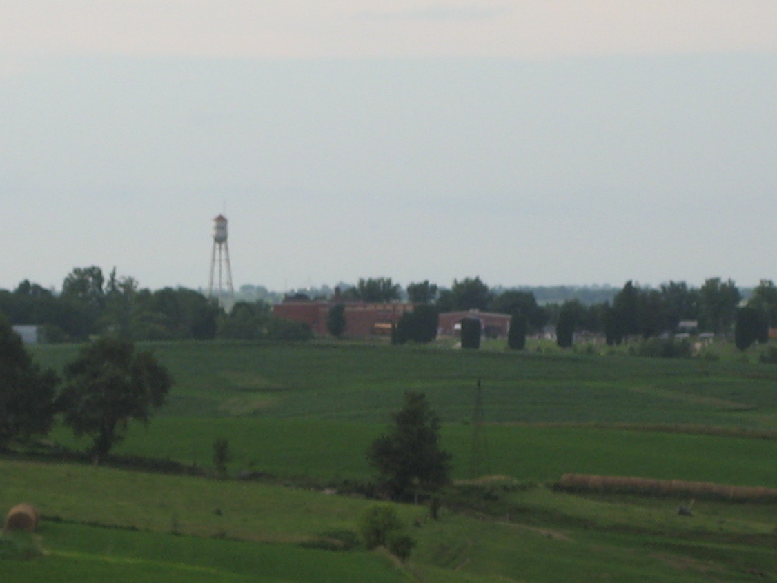 Andrew, IA: This picture taken facing east was taken to show how rural this little town is. Andrew is your typical small friendly Iowa town where everyone knows everyone and the kids can roam and play without fear.