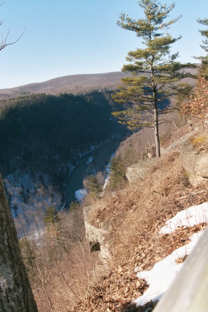 Wellsboro, PA: Side of cliff @ Canyon