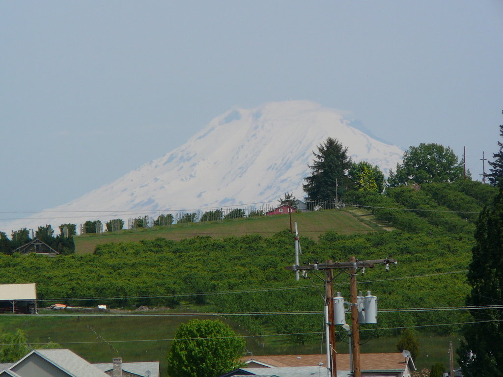 Odell, OR: Mount Adams from downtown