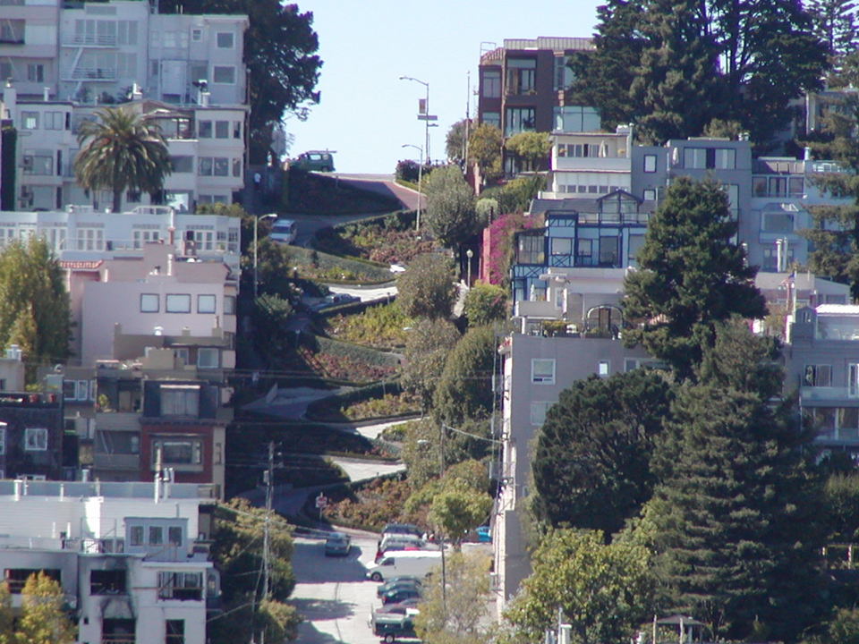 San Francisco, CA : Lombard Street in San Francisco photo, picture