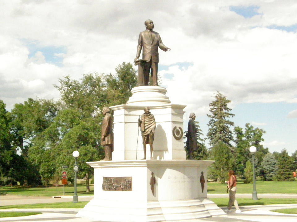 Denver, CO: MLK statue with Frederick Douglass, Ghandi, and Sojourner Truth in City Park