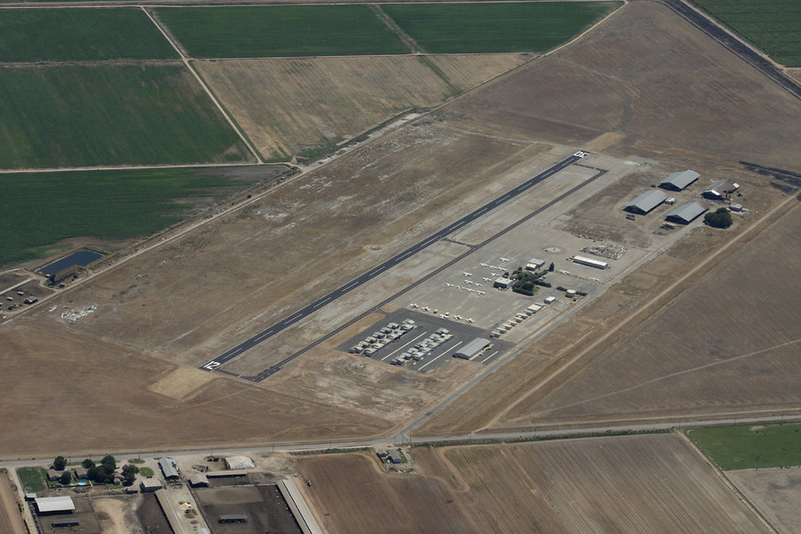 Turlock, CA An aerial view of the Turlock Municipal Airport Turlock
