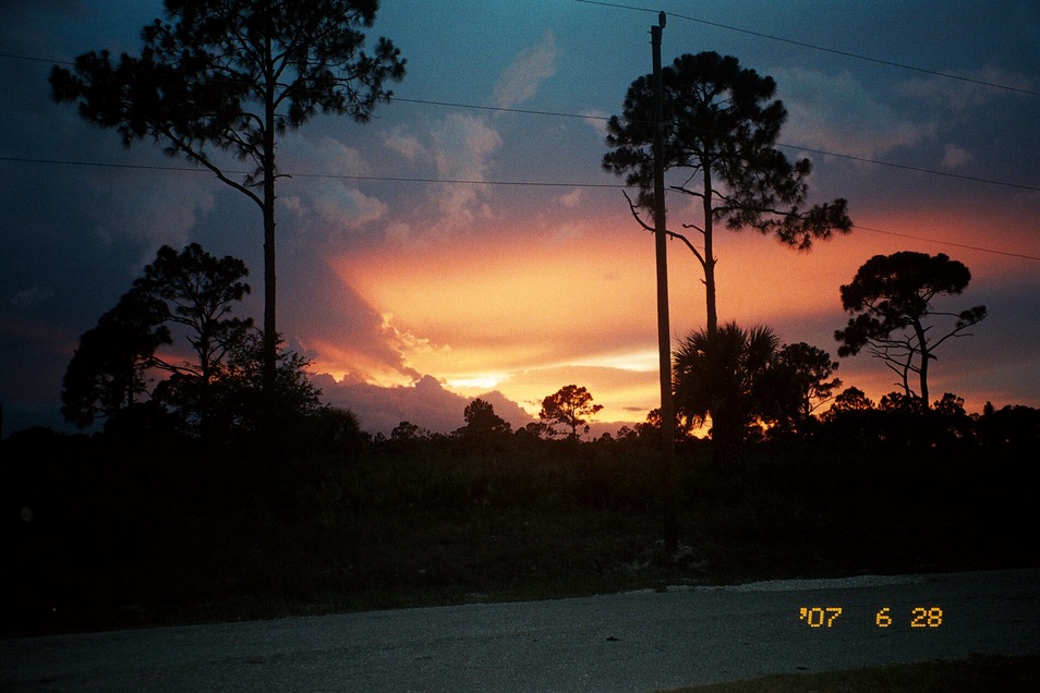 Lehigh Acres, FL: Sunset July 2007