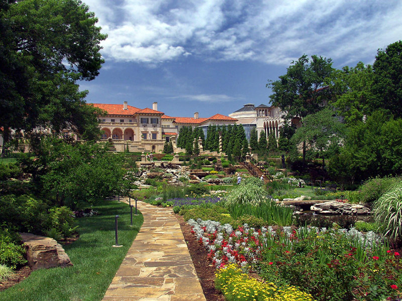 Tulsa, OK: The Philbrook Museum Of Art renovated gardens.