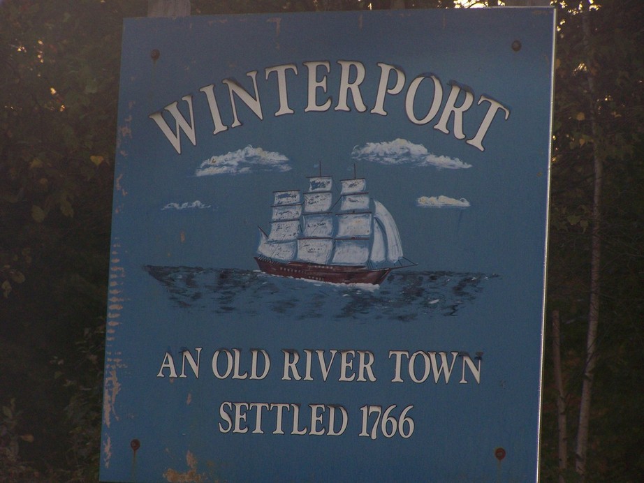 Winterport, ME: Winterport Town Sign