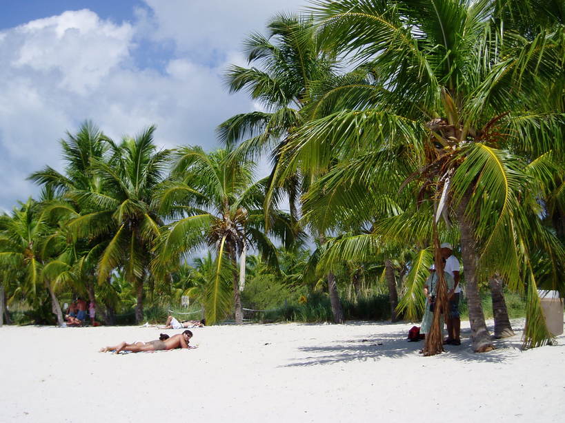 Key West, FL: A Key West beach on the Atlantic Ocean side