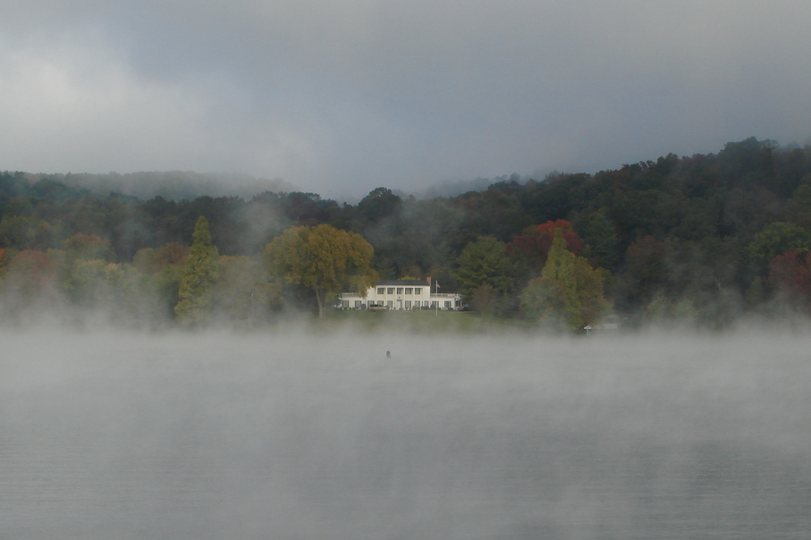 Kingston, TN: During early morning fog on Watts Barr Lake, Kingston, TN