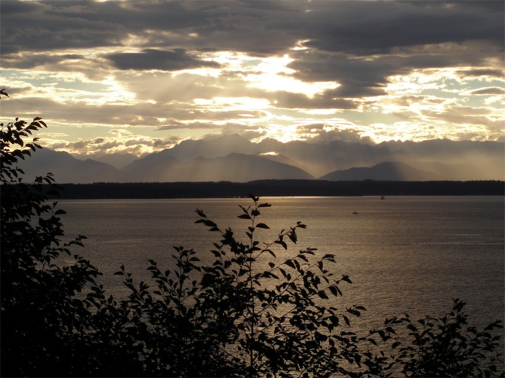 Seattle, WA: Puget Sound from Shilshole neighborhood