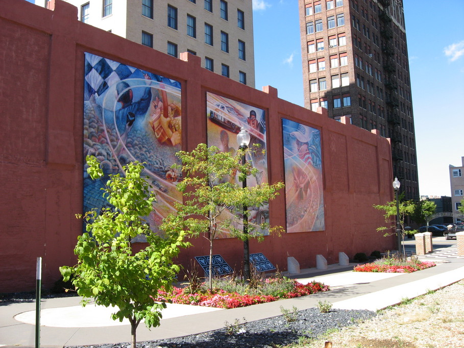 Jackson, MI: Jackson, Michigan's Victory Lane next to Daryl's Downtown