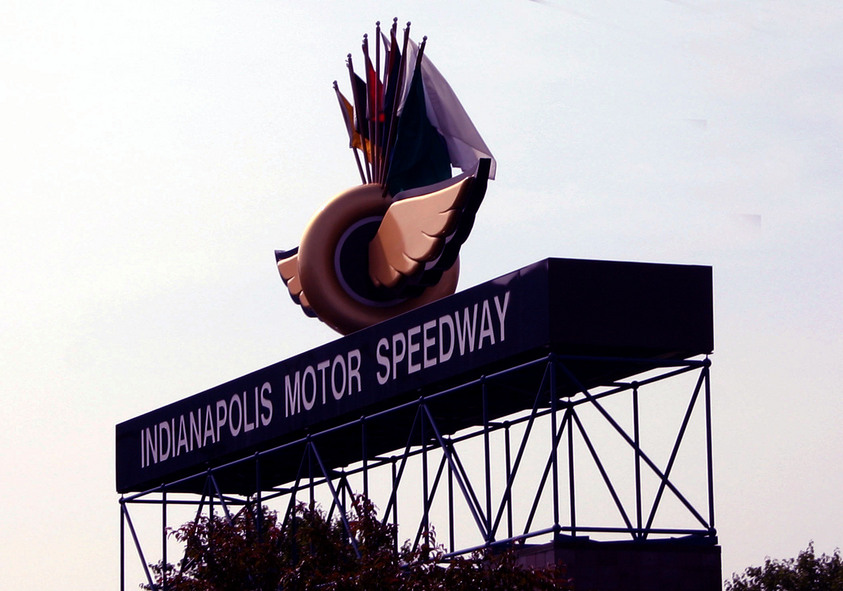 Indianapolis, IN: Speedway sign