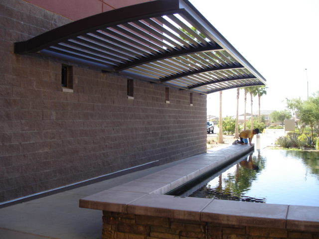 Avondale, AZ: Reflecting Pond at Town Hall