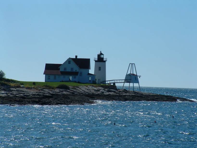 Boothbay Harbor, ME: light house at booth bay