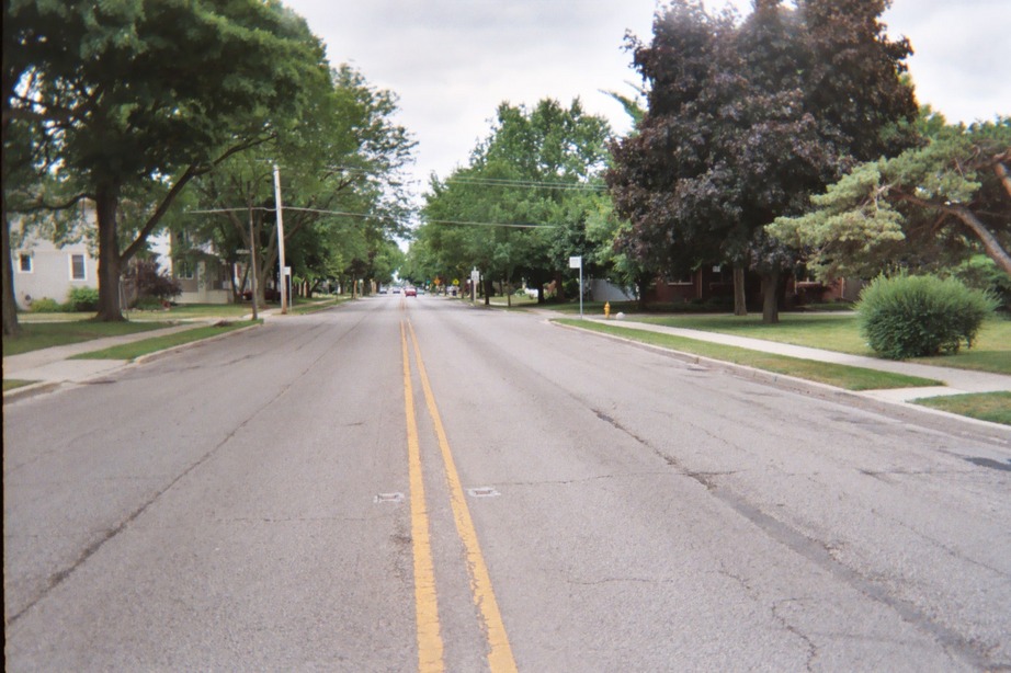 Maywood, IL: 5th Avenue just south of Iowa St, looking south in Maywood