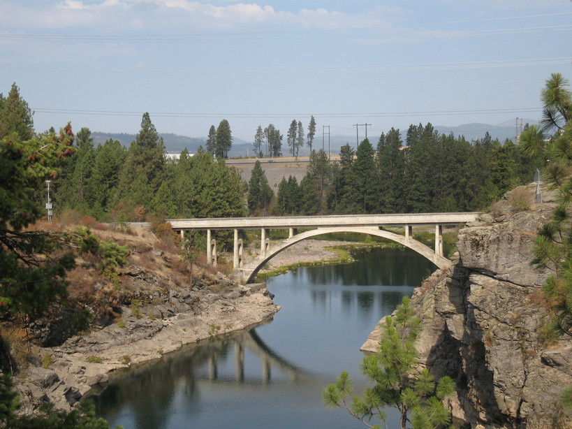 Post Falls, ID: Old Bridge Post Falls Id just a mile down from falls