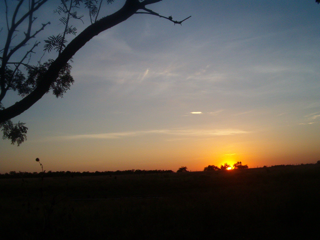 Nixon, TX: Sunset evening Rita hit Southeast Texas