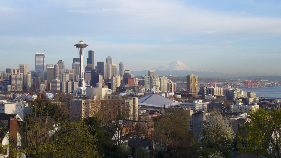 Seattle, WA: Seattle skyline taken from Kerry Park