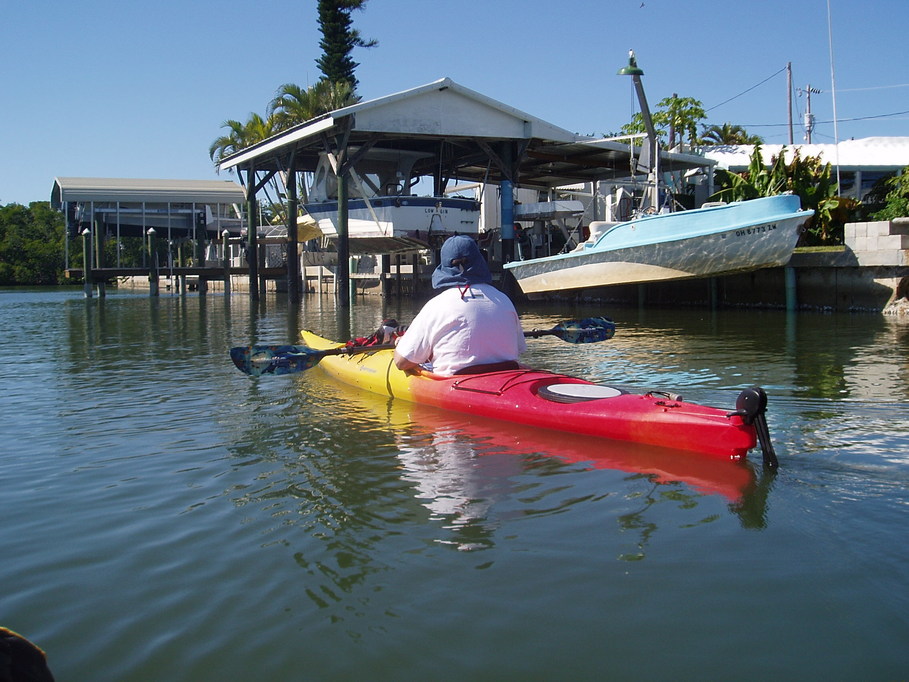 St. James City, FL: Kayak trip on Galt Ave. canal, St. James City, Florida