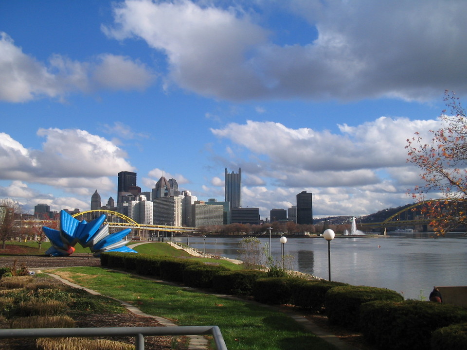 Pittsburgh, PA: View of Pittsburgh From Carnegie Science Center