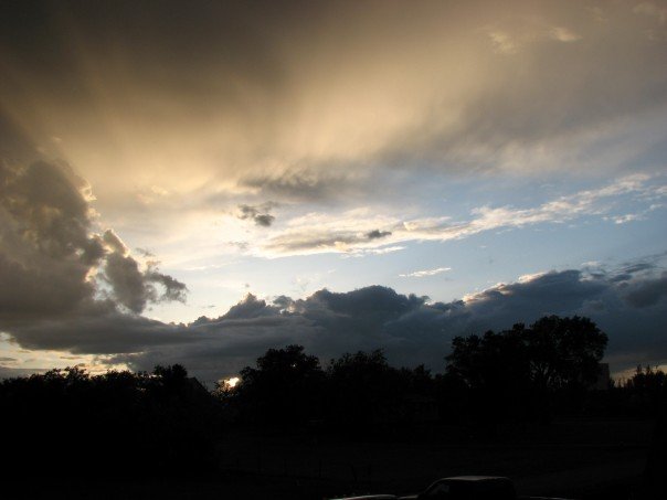 Williston, ND: A sunset looking west in summer 07