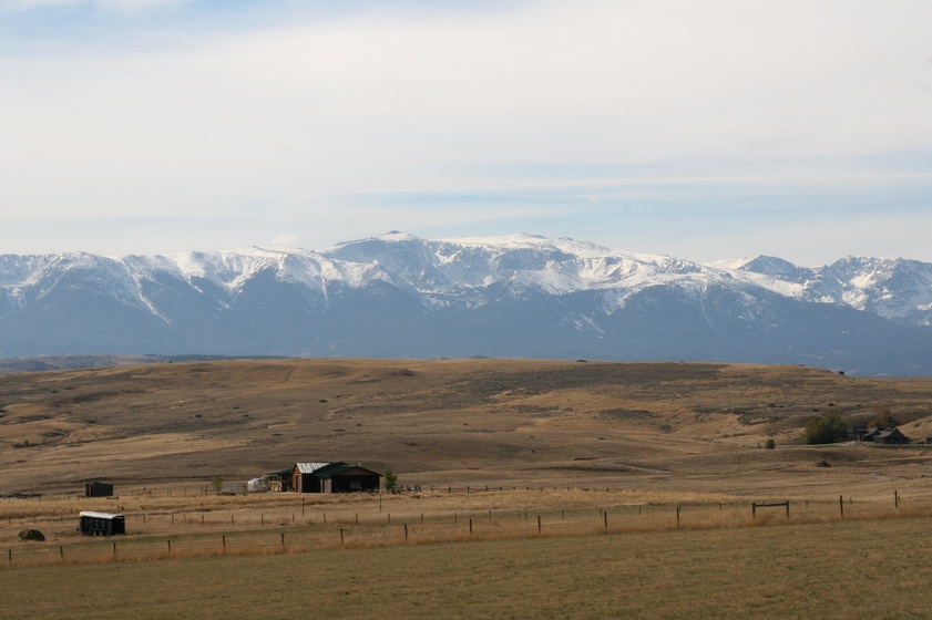 Absarokee, MT View of Beartooth Montins from Absarokee, MT photo