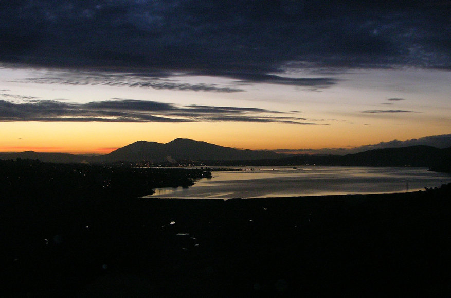 Vallejo, CA: Photo taken from our deck at daybreak in November 2006. looking toward Southampton Bay & Mt. Diablo