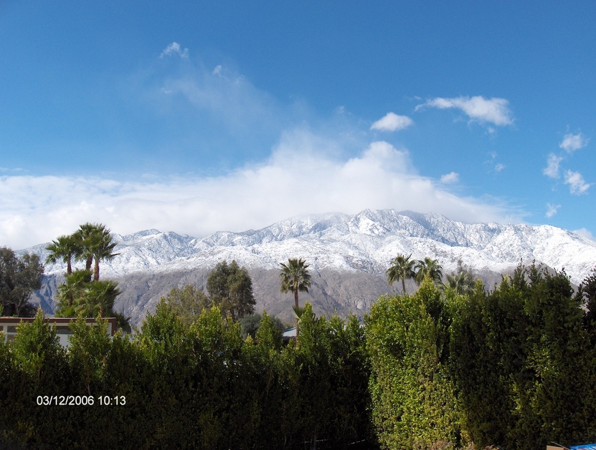 Palm Springs, CA: view from my backyard