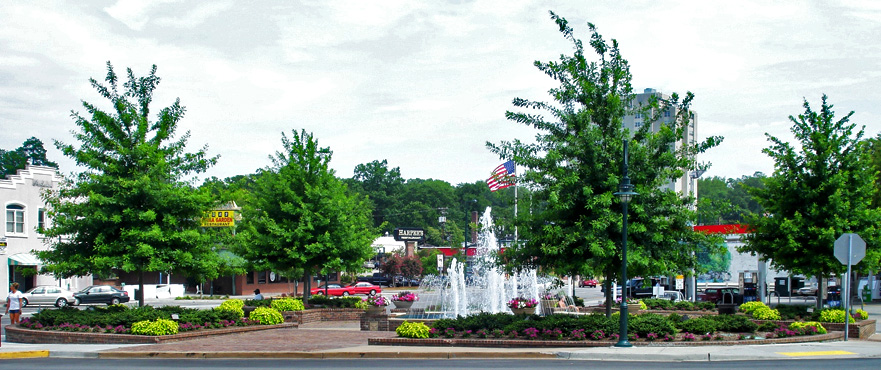 Columbia, SC: Five Points Fountain in the Five Points village