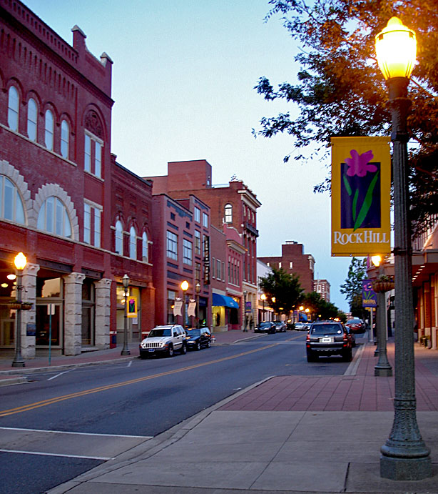 Rock Hill, SC: Main Street, downtown Rock Hill