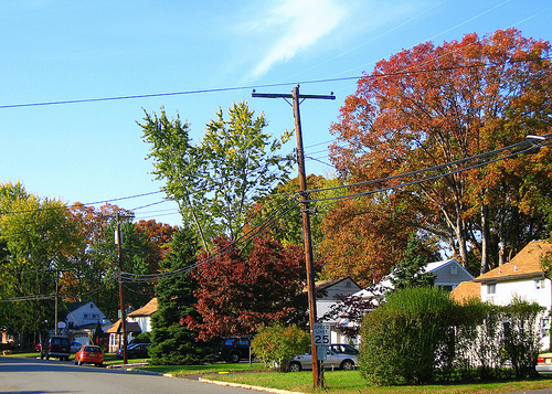 Old Bridge, NJ: a street in old bridge