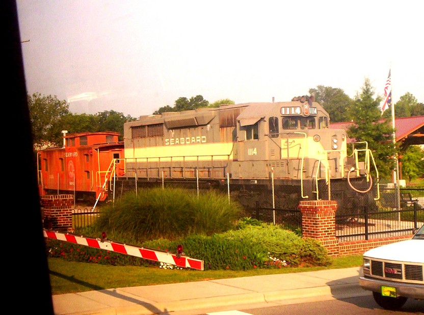 Hamlet, NC: The Historic Train Taken From The Amtrak Train - July 2007