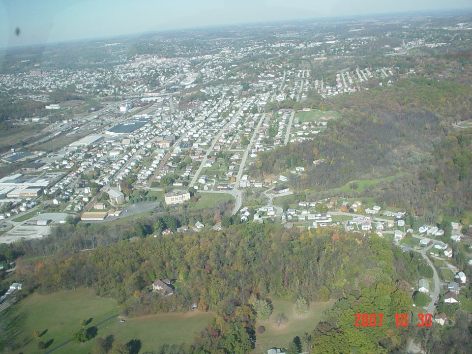 South Greensburg, PA: flying over south greensburg