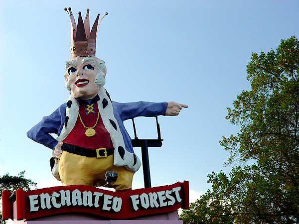 Ellicott City, MD: Sign for Enchanted Forest Route 40, Ellicott City MD