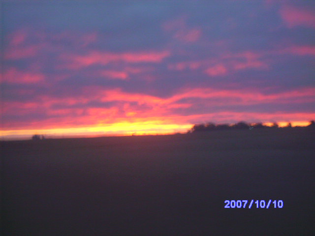 Jesup, IA: Sunrise South of Jesup mid Septemebr