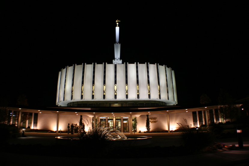 Ogden, UT: Ogden LDS Temple at night