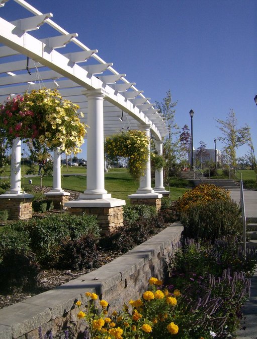 Rexburg, ID: In the Gardens of BYU-I campus with the Temple in the back ground. Taken in the autum