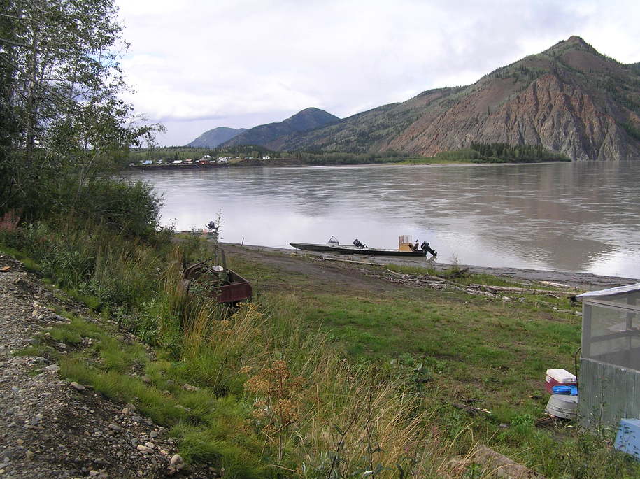 Eagle, AK HISTORIC EAGLE CITY, YUKON RIVER & EAGLE BLUFF. INTERIOR