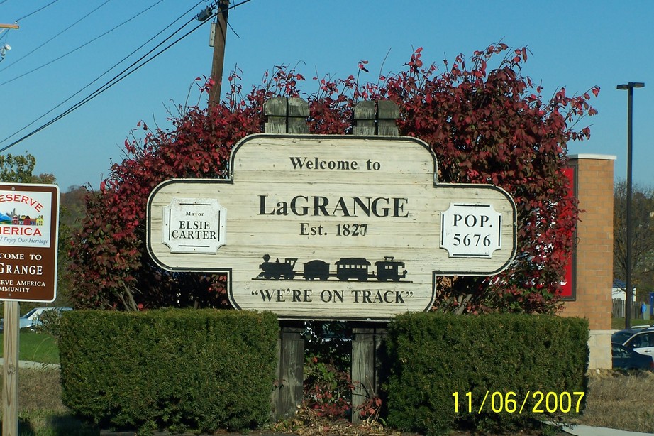 La Grange, KY: La Grange City Marker