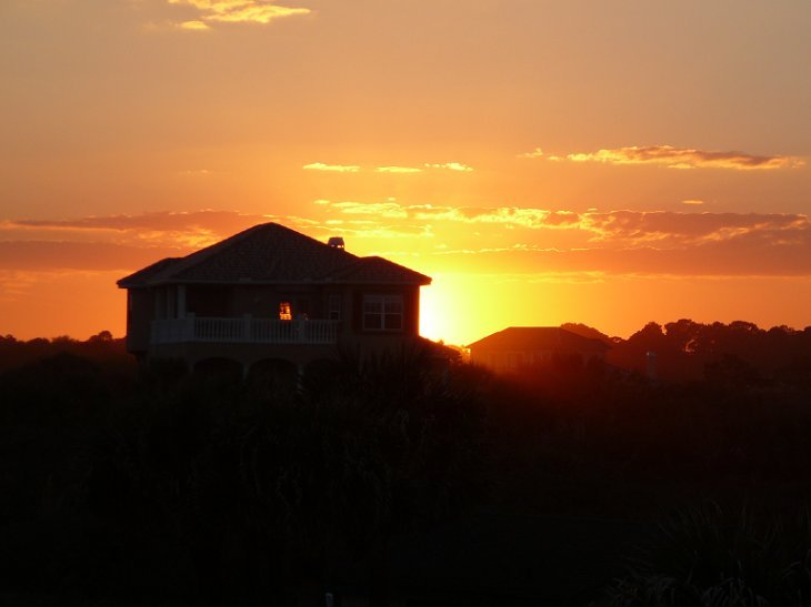 Palm Coast, FL: Sunset from Jungle Hut Beach