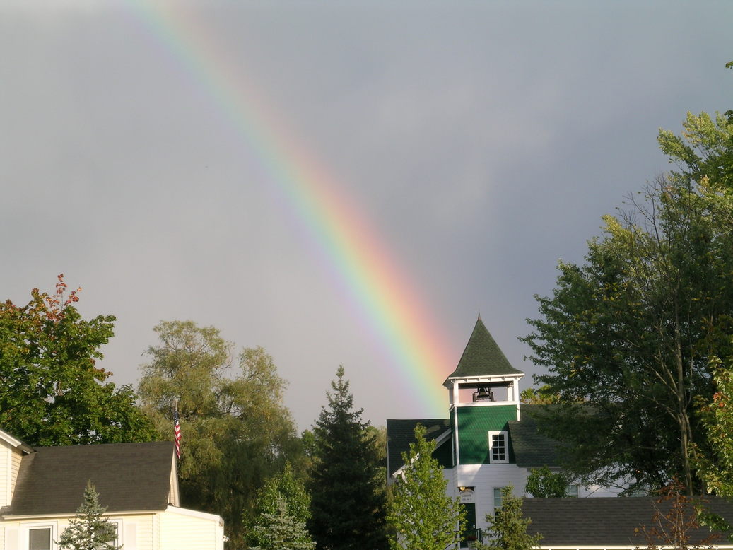 Gardiner, NY: The Gardiner Town Hall lies at the end of the rainbow.