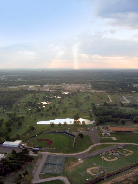 Seminole, OK: Seminole parks taken from a hot air balloon