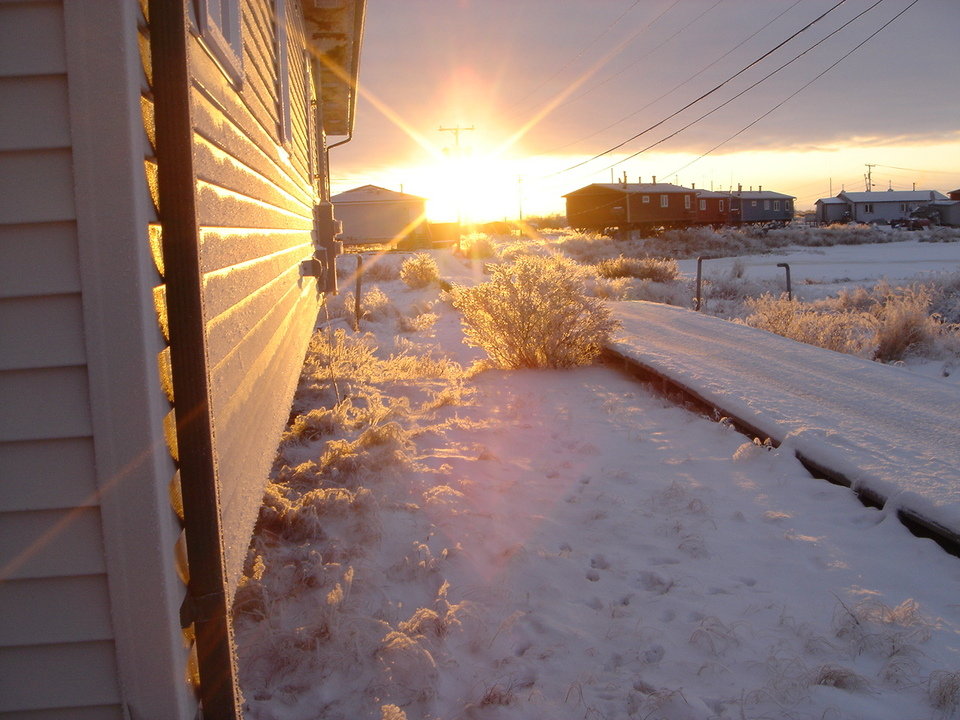 Tuntutuliak, AK Sunset in Tuntutuliak photo, picture, image (Alaska