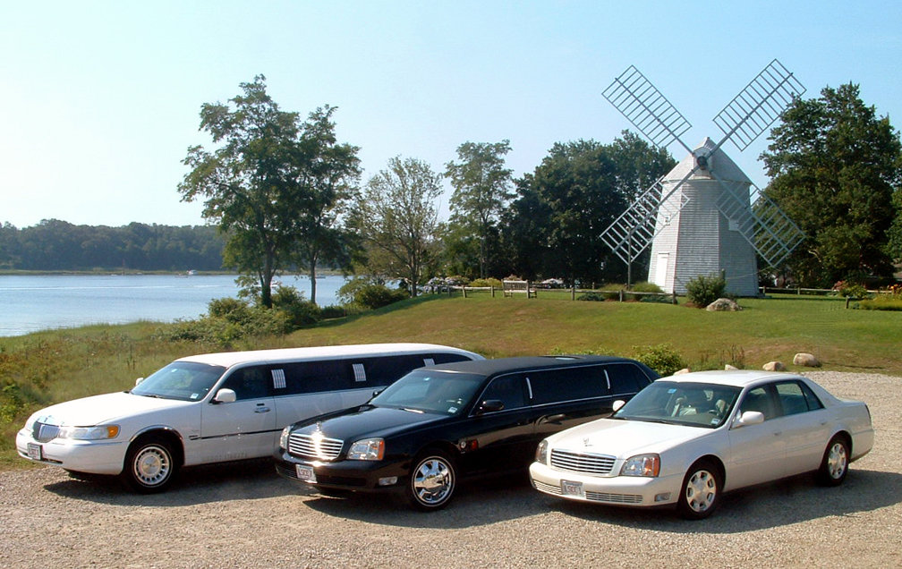 Orleans, MA Limousine Services of Cape Cod in front of the Jonathan