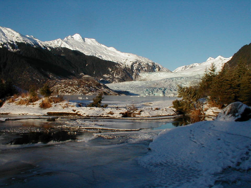 Juneau Ak Glacier Winter Evening Photo Picture Image