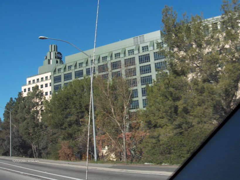 Burbank, CA: ABC Building/Studios - Burbank as seen from I-134 west-bound