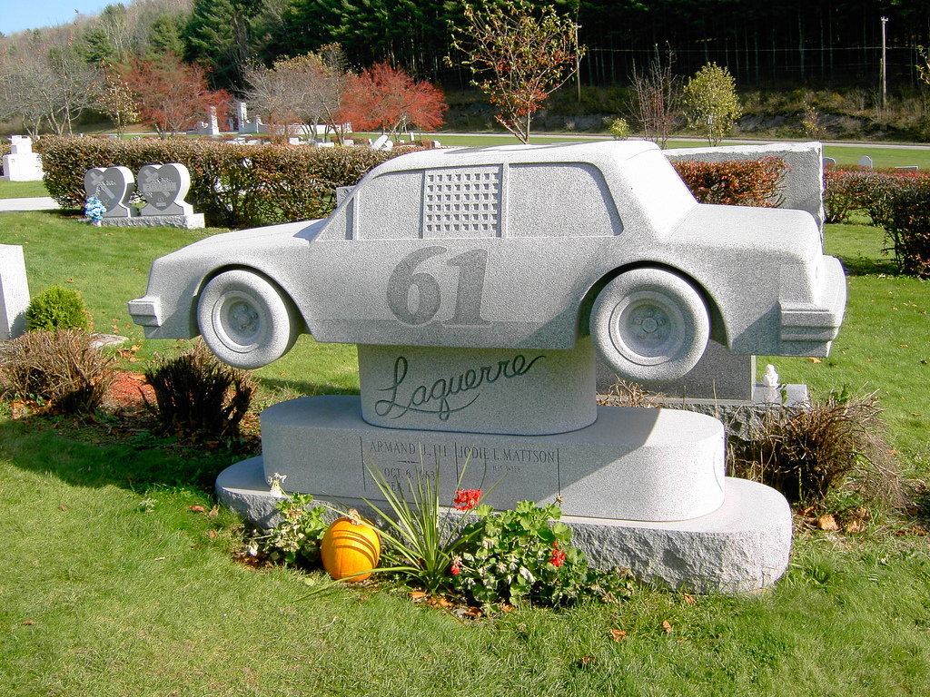 Barre, VT: Car Tombstone at Hope Cemetery