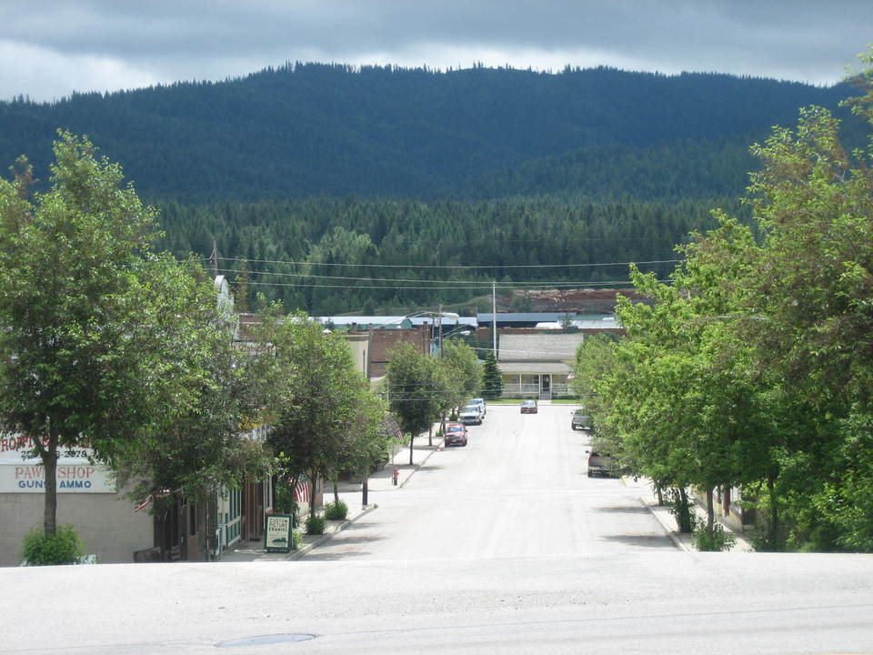 Priest River, ID: Main Street on a Sunday Afternoon