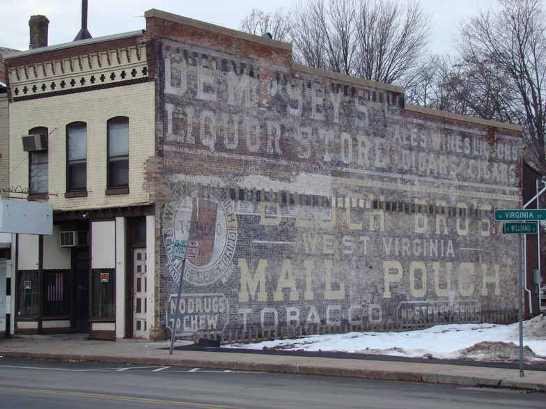 Waterloo, NY: Downtown building at corner of William and Virginia Streets